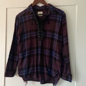 AE Plaid Top